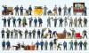 Preiser 60 figurines et accessoires